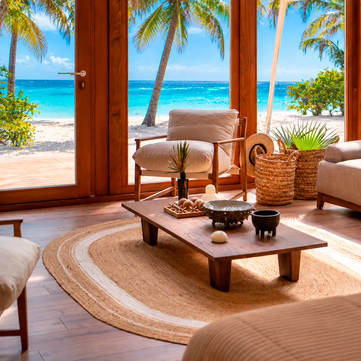 Room with Caribbean ocean view
