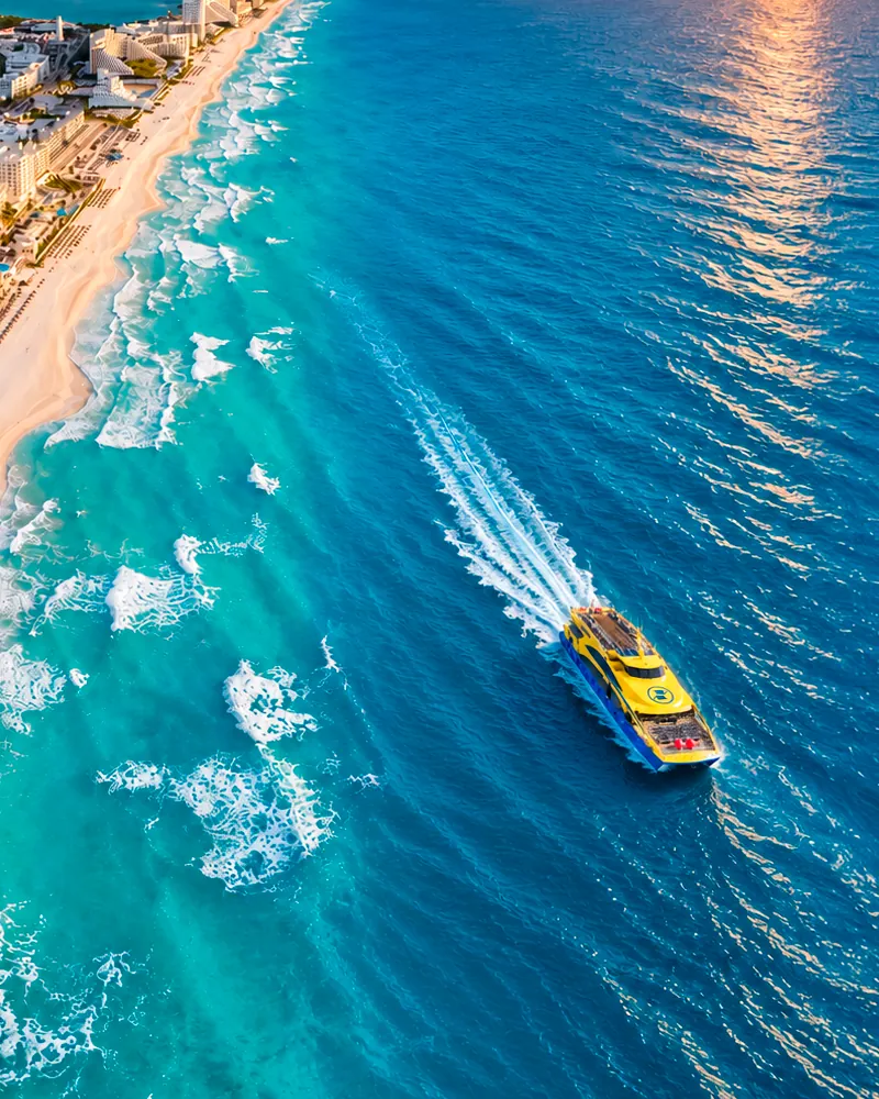 Caribbean view from a boat