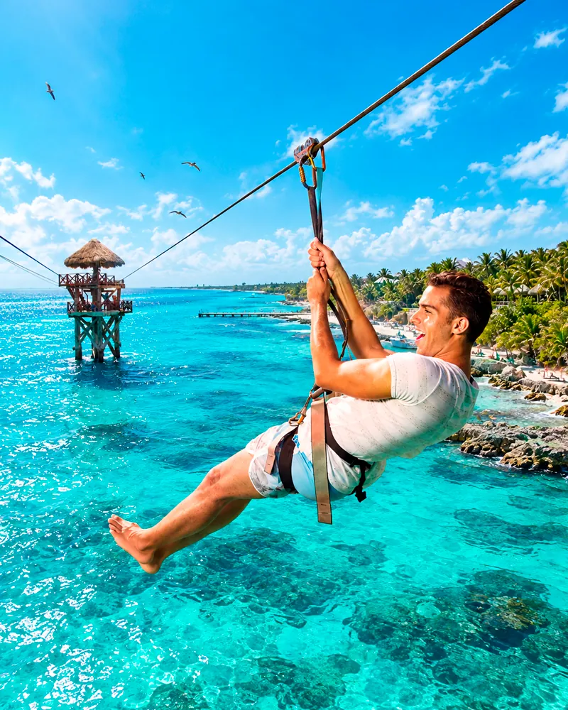 Turquoise Caribbean waters for snorkeling